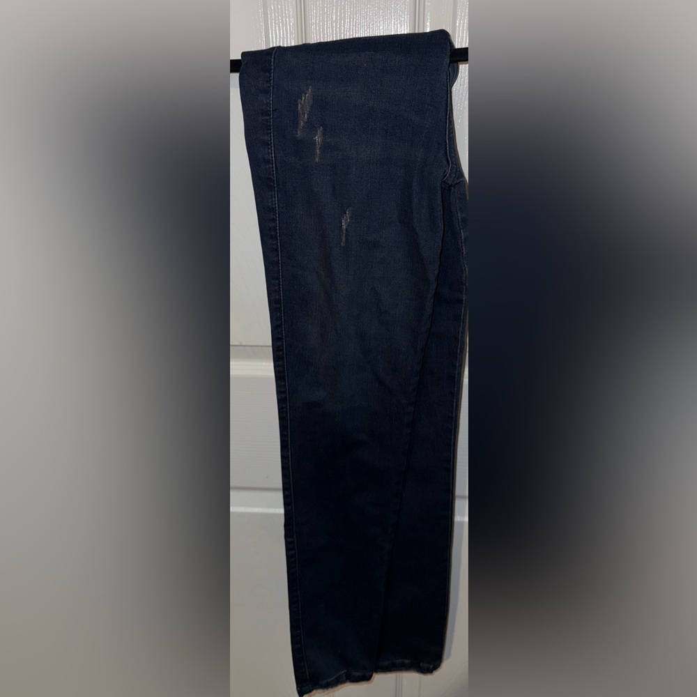 Men's Dark Blue Straight Leg Jeans